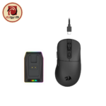 Redragon EBONY M998 STD-1K Tri-Mode Wireless Gaming Mouse with RGB Magnetic Charging Dock - Image 3