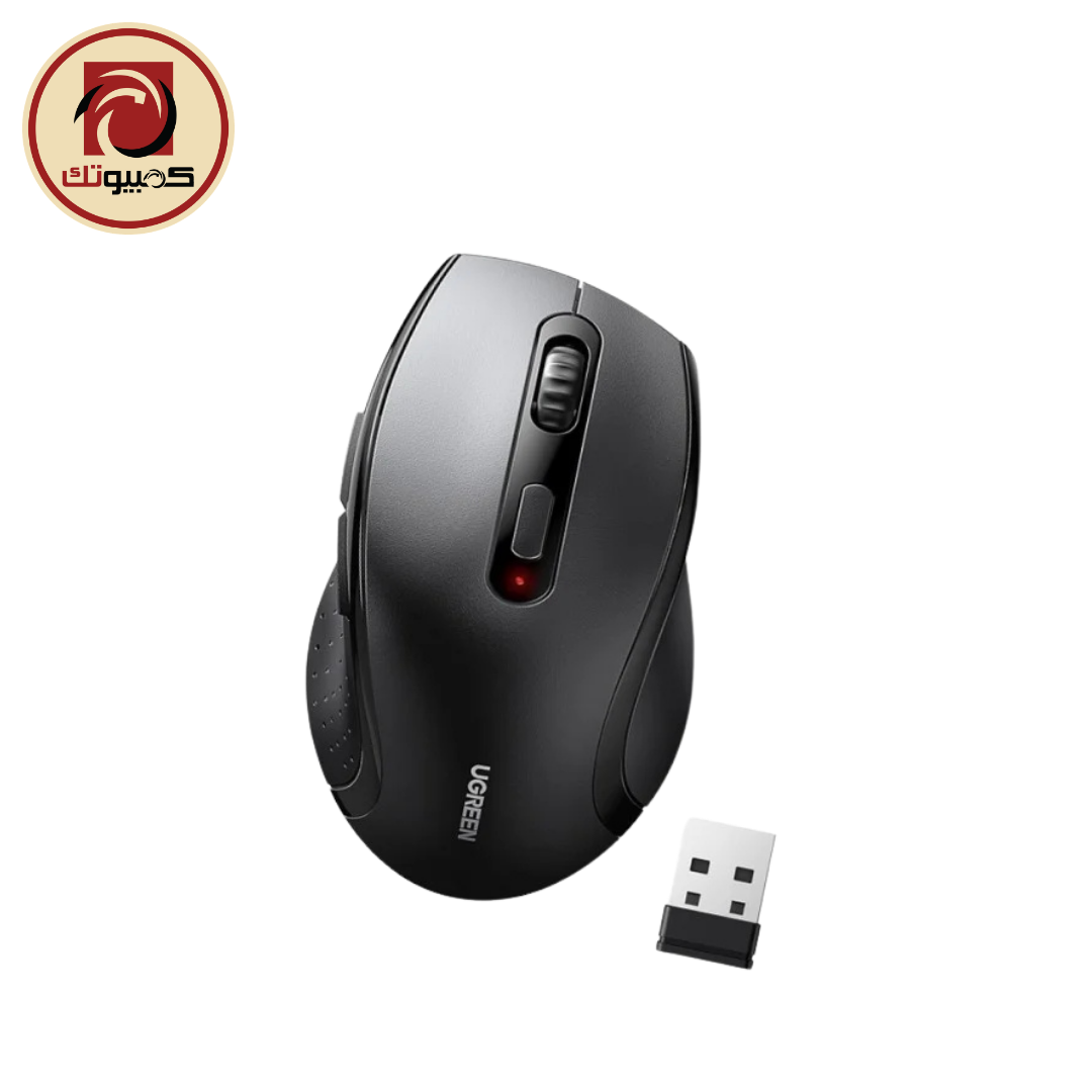 1 UGREEN M511 Wireless Ergonomic Optical Mouse (45012) 2.4GHz 1600 DPI – Black - Image 1