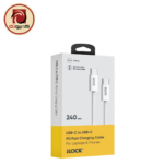 iLOCK 240W Power Delivery USB-C to USB-C Ultra Durable Braided Fast Charging Cable (1M)