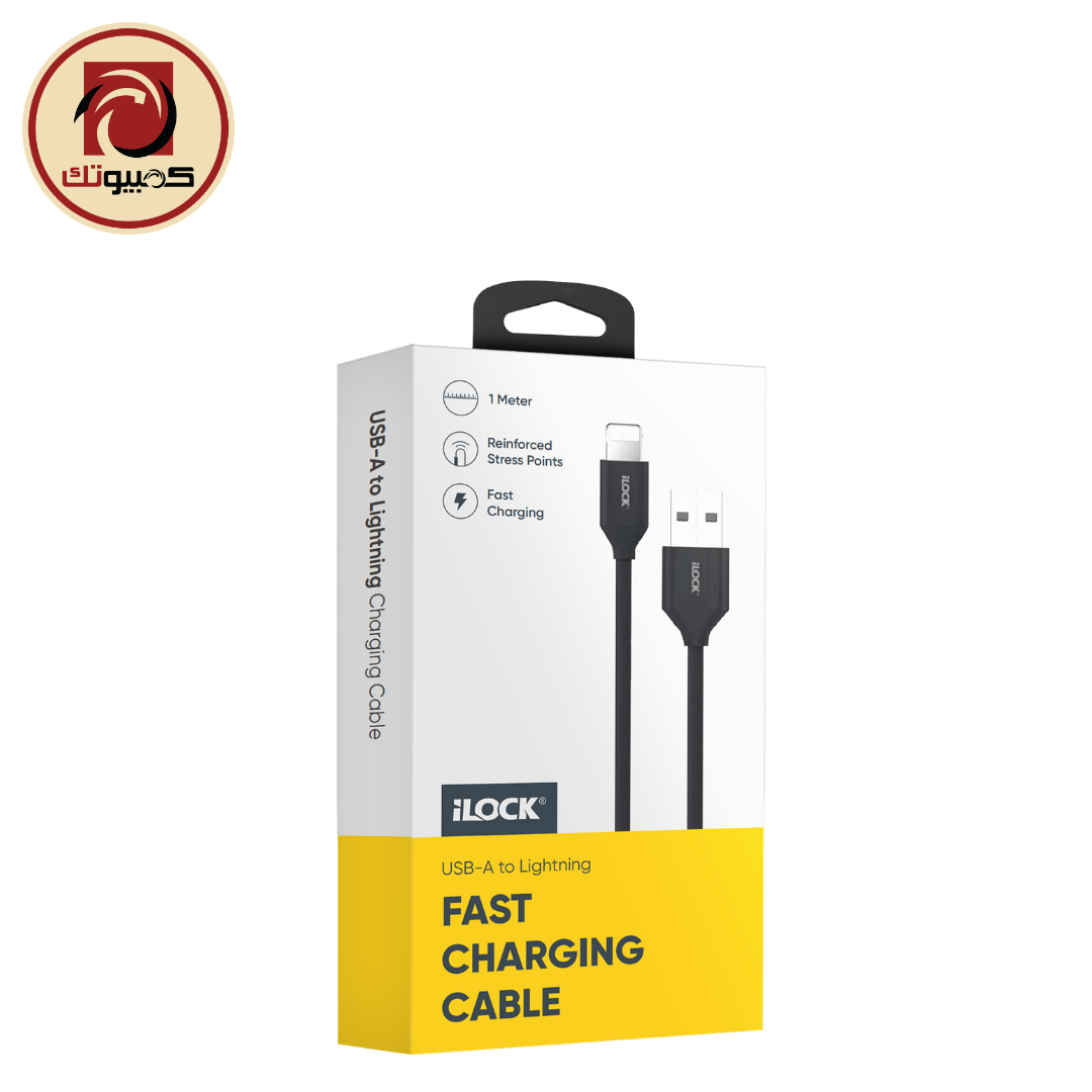 1 iLOCK Fast Charging & Data Sync USB-A to Lightning Cable for iPhone (1m) - Image 1