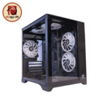 TechnoZone C-350 Mid Tower Gaming Case – 5×120mm ARGB Fans - Image 2