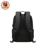 Rahala RAL-619 15.6" Anti-Theft Laptop Backpack with USB Charging Port – Water-Resistant (Black) - Image 3