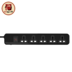 iLOCK 5 Outlet Universal Power Strip – 16A Heavy Duty Extension Cable (2M) - Image 3