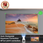 Utopia UP-002-H723 Smart Projector – Android 14, 1GB RAM, 8GB Storage - Image 3