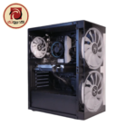 TechnoZone C-500 Mid Tower Gaming Case with 3 RGB Fans & 600W Power Supply - Image 4