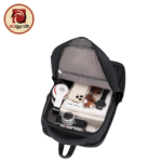 Rahala RAL902 15.6" Laptop Backpack – Water-Resistant Business Backpack with USB Charging Port (Black) - Image 6