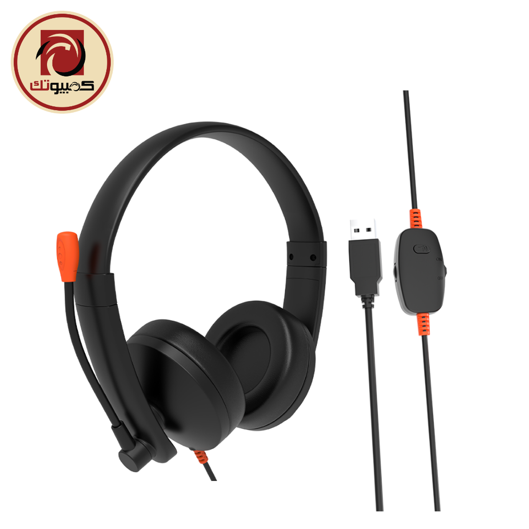 1 MEETION HP003U USB Wired Telephone Headset - Image 1