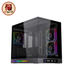 XIGMATEK Cloud M DGT 3AF Micro Tower Gaming Case – Digital LCD, 3×120mm ARGB PWM Fans, BTF, 400mm GPU