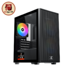 XIGMATEK Amun 3F Micro Tower Gaming Case – 3×120mm ARGB PWM Fans, ARGB & Fan Controller, X-Power 650W 80 Plus