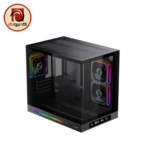 XIGMATEK Cloud M DGT 3AF Micro Tower Gaming Case – Digital LCD, 3×120mm ARGB PWM Fans, BTF, 400mm GPU - Image 2