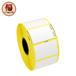Split Barcode Label Roll 38x25mm for Pharmacies & Retail (38x12.5mm Dual Stickers)