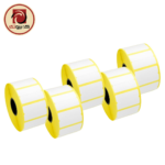 Split Barcode Label Roll 38x25mm for Pharmacies & Retail (38x12.5mm Dual Stickers) - Image 2