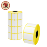 Split Barcode Label Roll 38x25mm for Pharmacies & Retail (38x12.5mm Dual Stickers) - Image 3