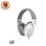 REDRAGON IRE PRO H848G Wireless Gaming Headset – 40mm Drivers, 2.4GHz, Bluetooth 5.2, USB-C, Virtual 7.1 Surround Sound, Detachable Microphone, White - Image 2