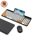 R8 1930 Wireless Keyboard and Mouse Combo – Bluetooth & 2.4GHz, Arabic/English, Full-Size, Multi-Device, Mobile Holder - Image 2