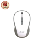 JEDEL WS739 Wireless Keyboard and Mouse Combo – Bluetooth & 2.4GHz, Arabic/English, Slim Chocolate Keys, Adjustable 1200 DPI, Gray - Image 3