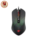 HAVIT GAMENOTE MS1019 RGB Wired Gaming Mouse – 4800 DPI, 7 Programmable Buttons, Customizable RGB Lighting, USB, Black