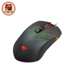 HAVIT GAMENOTE MS1019 RGB Wired Gaming Mouse – 4800 DPI, 7 Programmable Buttons, Customizable RGB Lighting, USB, Black - Image 2