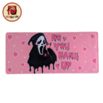 Gaming Mouse Pad 90 × 40cm – 2mm Thick – Pink Scream Design